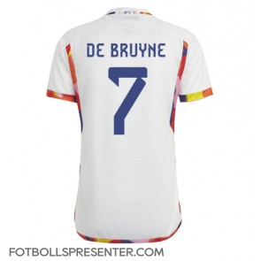 Belgien Kevin De Bruyne #7 Borta Matchtröja VM 2022 Kortärmad